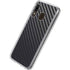 Black Carbon Fiber Specialty Texture Material Galaxy A20 Clear Case